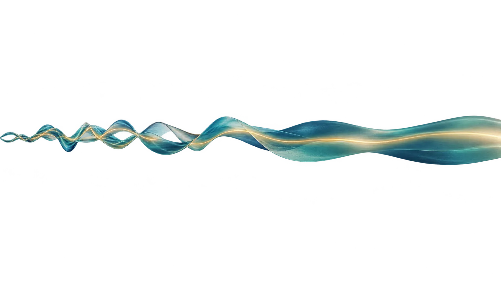 Ein Lichtband verläuft links in engen Schlingen und wird nach rechts breiter und ruhiger, als Sinnbild für Veränderung und Stabilisierung im Lebenslauf (schematisch).